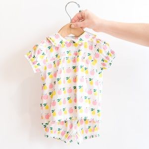 Rachel Riley pear and apple shirt set